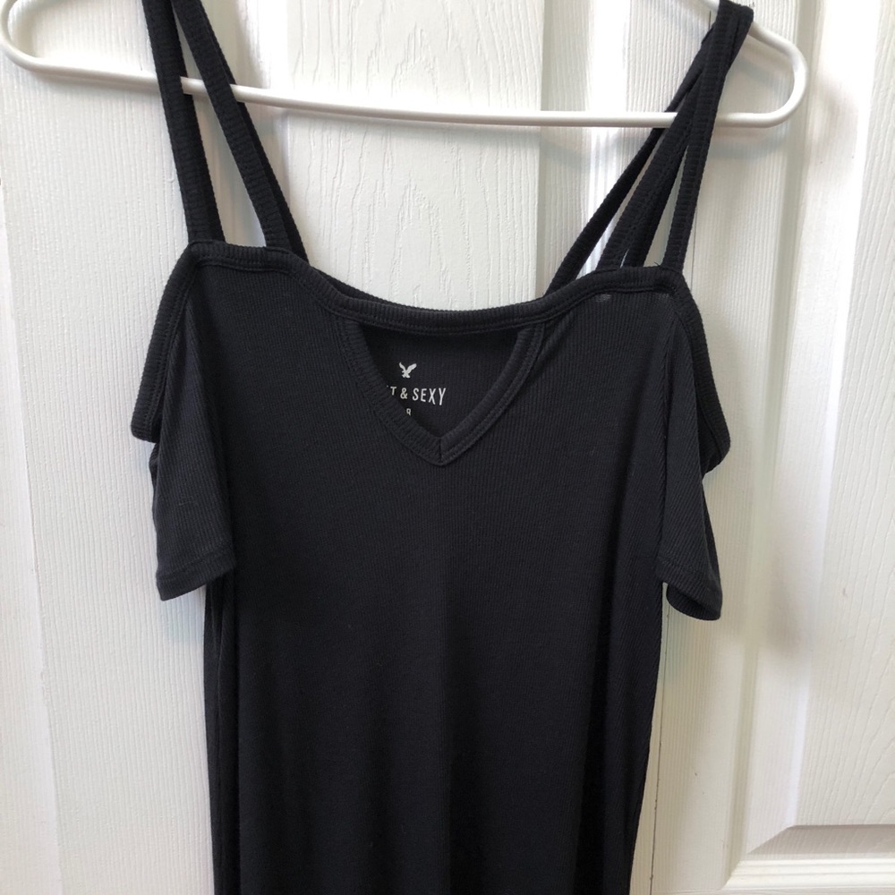 AEO soft and sexy ribbed cold shoulder shirt